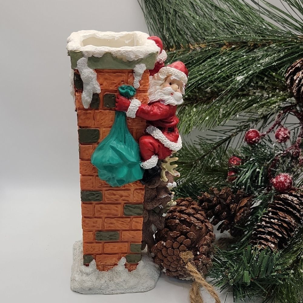House Of Loyd " Up the Chimney" Santa Clause Climber Holiday Decoration 1998